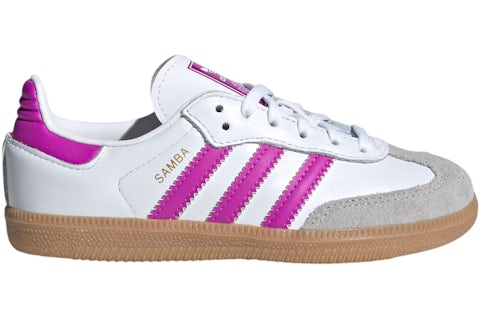 adidas Samba OG Cloud White Purple Burst Gum (PS) - IE8848 - US adidas Samba OG Cloud White Purple Burst Gum (PS) - IE8848 - US