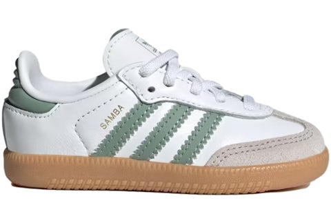 adidas Samba OG Cloud White SIlver Green (TD) - JP5487 - US adidas Samba OG Cloud White SIlver Green (TD) - JP5487 - US
