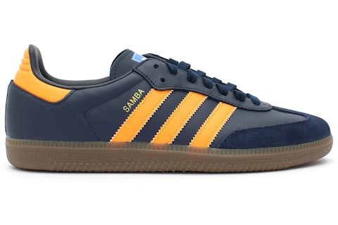 adidas Samba OG Collegiate Navy Gold Men's - EE5414 - US adidas Samba OG Collegiate Navy Gold Men's - EE5414 - US