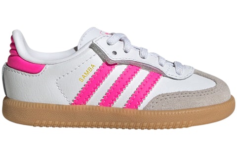 adidas Samba OG Comfort Closure Cloud White Lucid Pink Gum (TD) - JQ3188 - US adidas Samba OG Comfort Closure Cloud White Lucid Pink Gum (TD) - JQ3188 - US