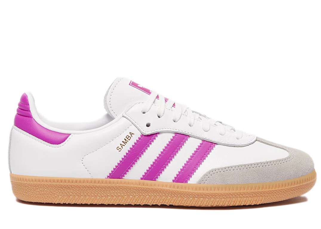 Pre-owned Adidas Originals Adidas Samba Og Footwear White Purple (kids) In Footwear White/purple/gum