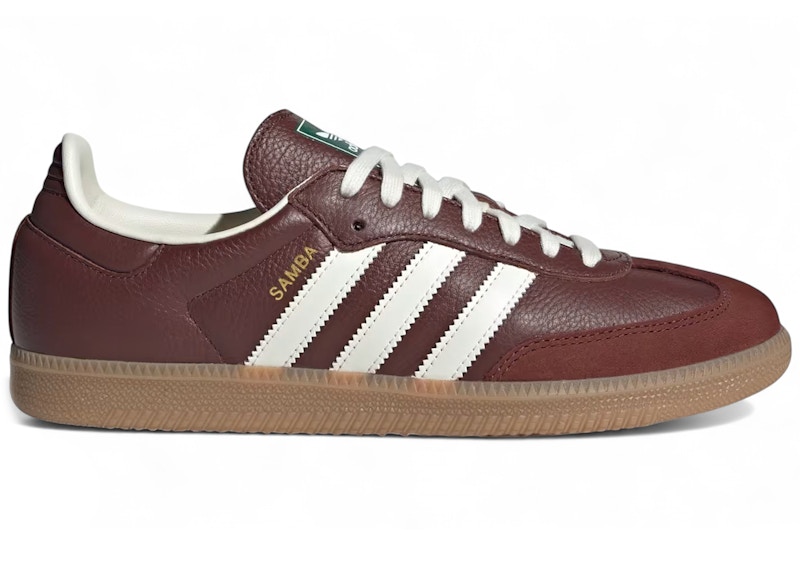 靴 adidas Samba OG \"White/Brown/Gum\" IF1985 adidas Originals Samba OG Cloud White Gum (Men's) | eBay