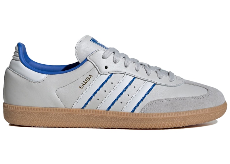 adidas Samba OG Gris Uno Azul Hombre ID1478 MX