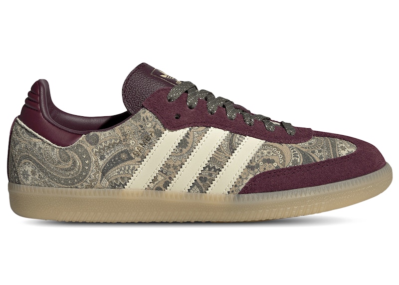 Adidas Samba OG Liberty London (Women's) Sneakers in Maroon/Warm Vanilla/Gum