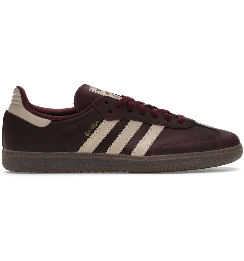 adidas Samba OG Maroon Crystal Sand (Women's) - IF7004 - US adidas Samba OG Maroon Crystal Sand (Women's) - IF7004 - US