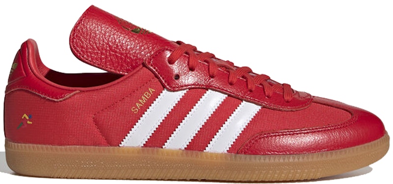 red suede adidas samba