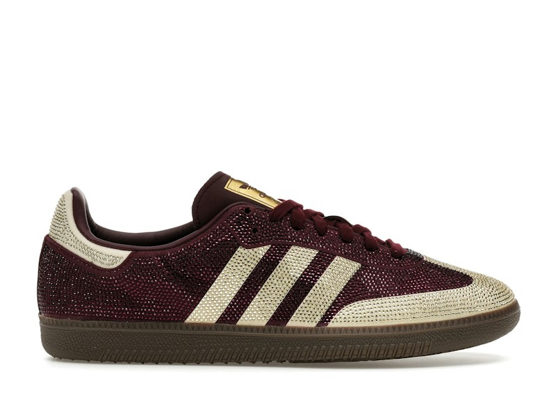 adidas Samba OG Rhinestone Maroon Warm Vanilla (Women's)