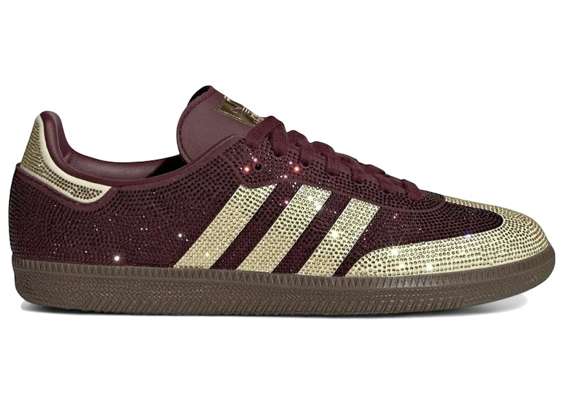 adidas Samba OG Rhinestone Maroon Warm Vanilla (Women's)