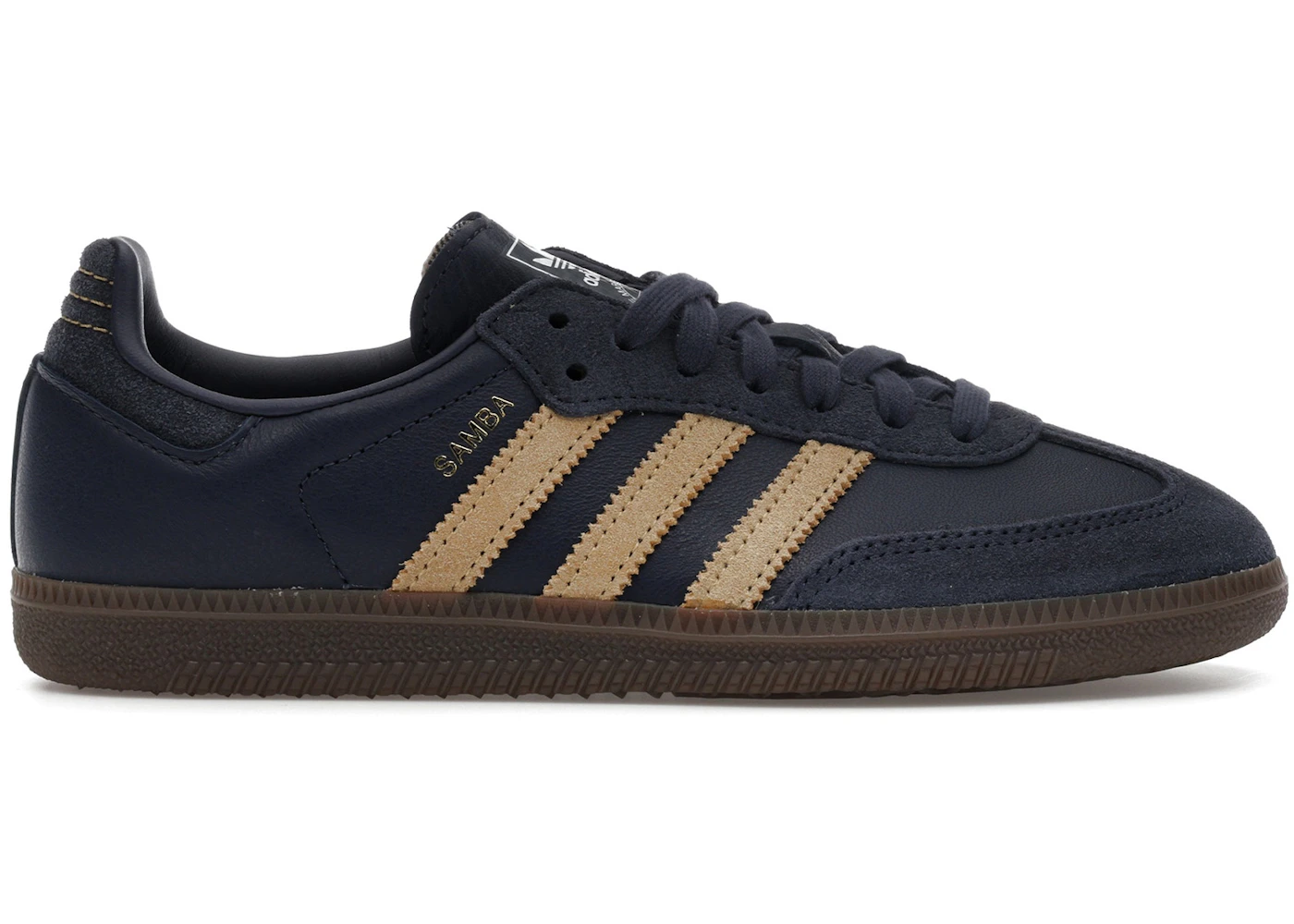 adidas Samba OG Shadow Navy Golden Beige Men's - JR0894 - US adidas Samba OG Shadow Navy Golden Beige Men's - JR0894 - US