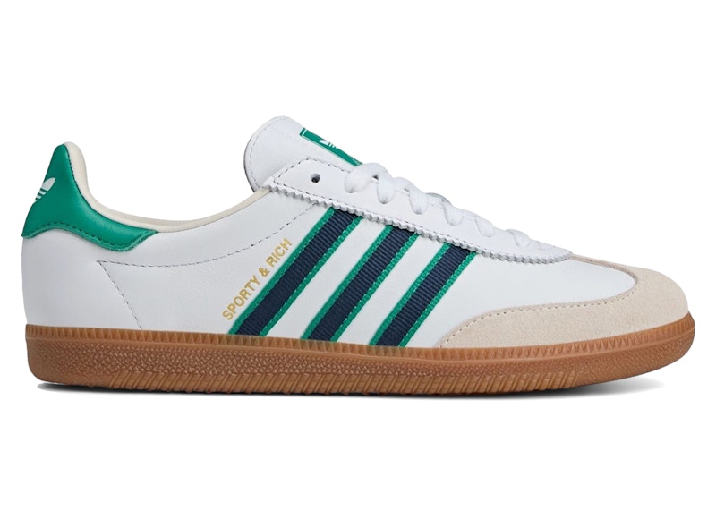 adidas Samba OG Sporty & Rich Footwear White Green Men's