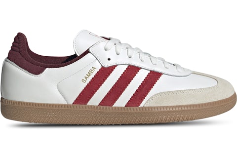 adidas Samba OG White Better Scarlet Shadow Red Men's - JI3201 - US adidas Samba OG White Better Scarlet Shadow Red Men's - JI3201 - US