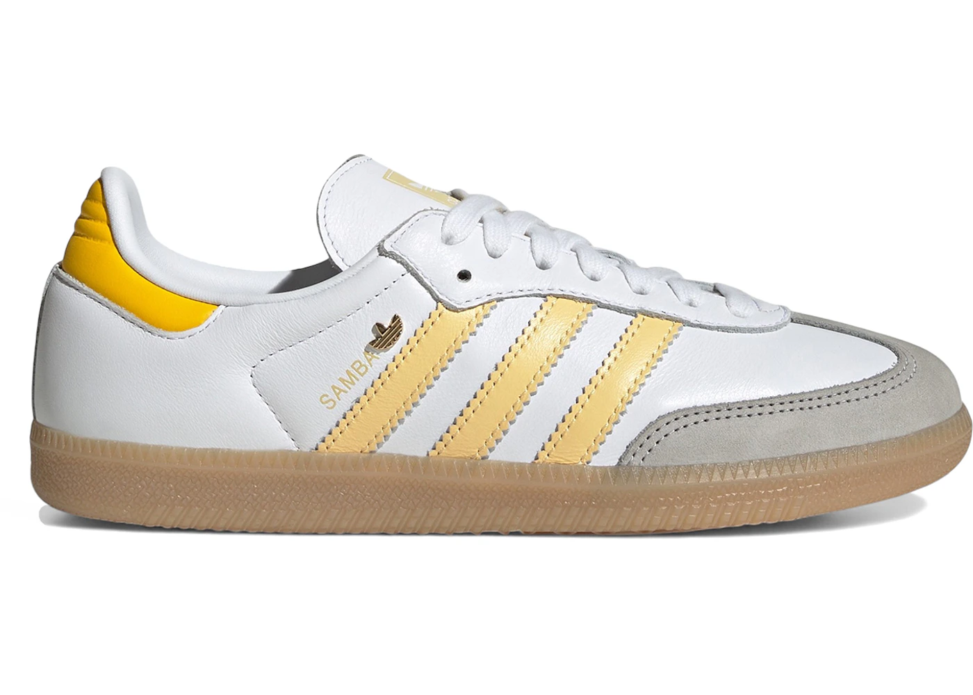 adidas Samba OG White Orange Tint Yellow (Women's) - IH6629 - US adidas Samba OG White Orange Tint Yellow (Women's) - IH6629 - US