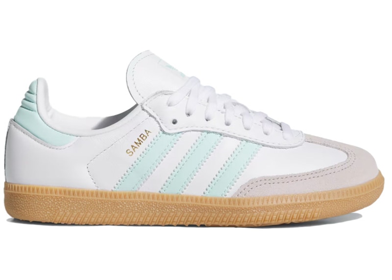 adidas Samba OG White Semi Flash Aqua (GS) - JP5481 - US