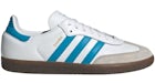adidas Samba OG Weiß Shock Cyan