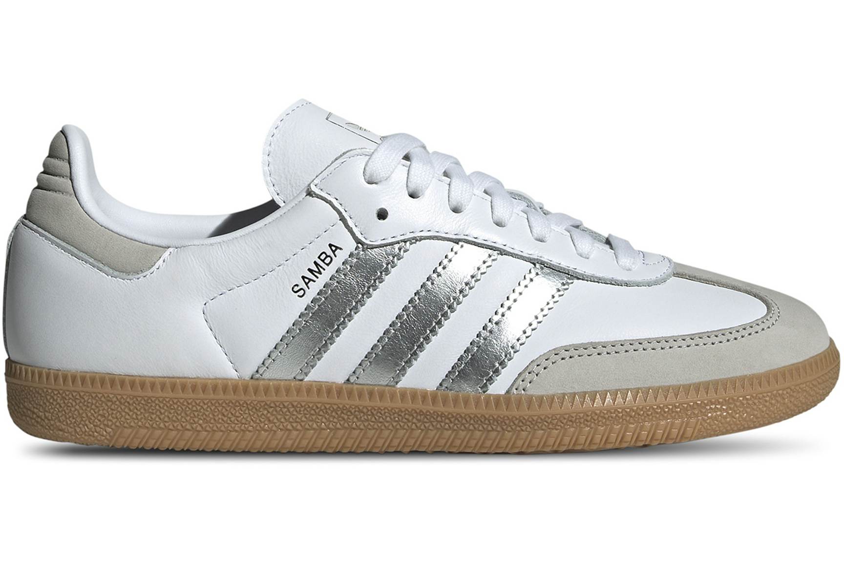 adidas Samba OG White Silver Metallic Grey (Women's) - JI2725 - TW
