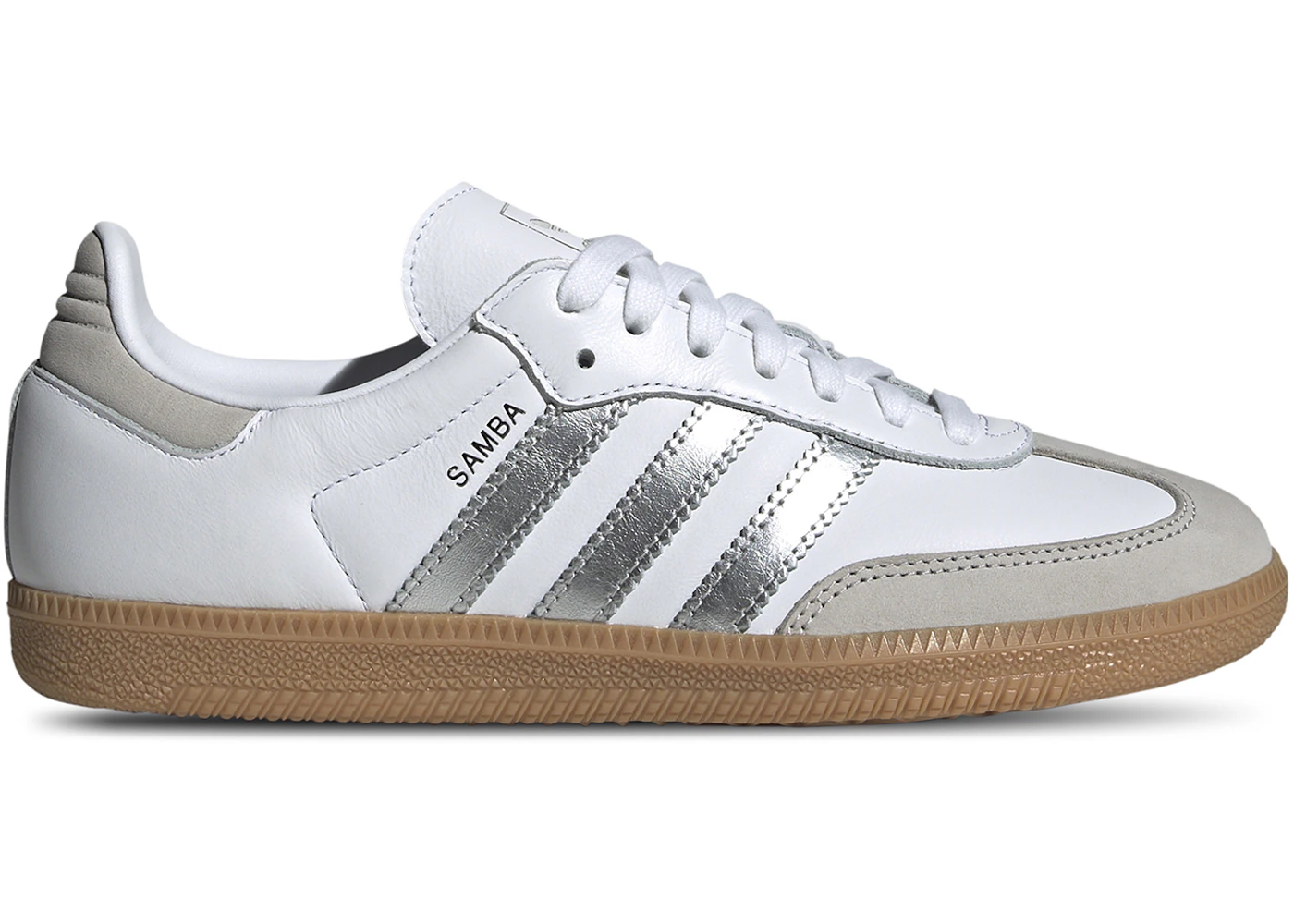 adidas Samba OG White Silver Metallic Grey (Women's) - JI2725 - GB