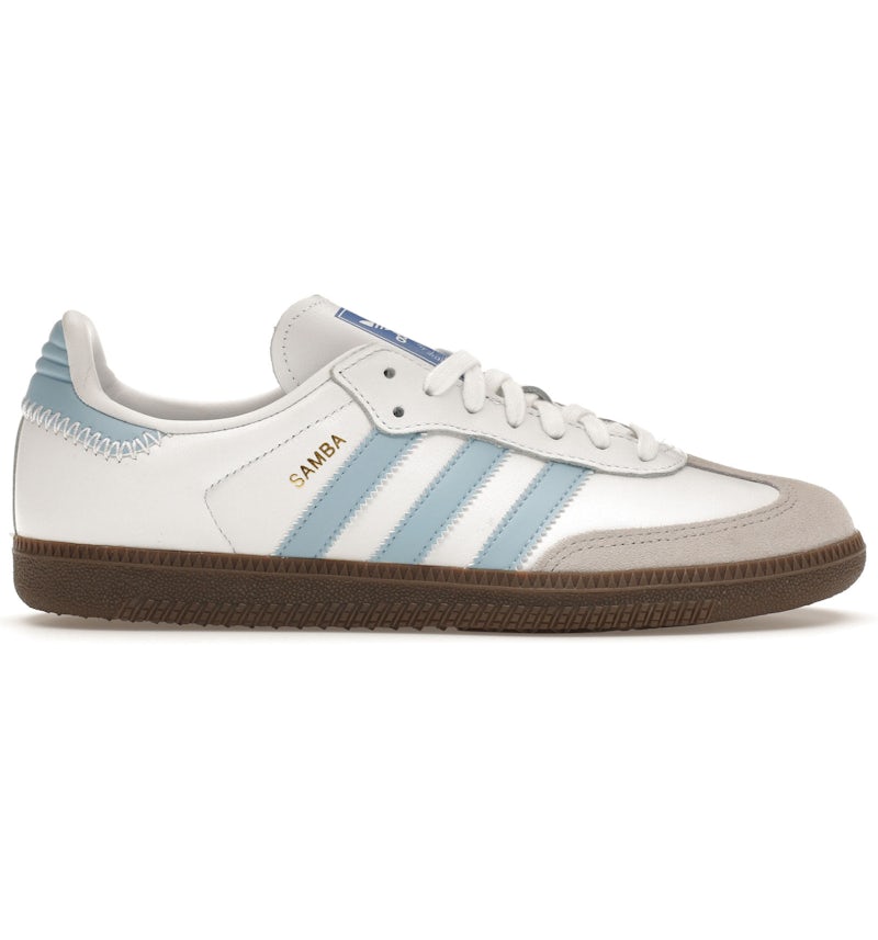adidas Samba OG White Sky Blue Men's - JI2003 - US adidas Samba OG White Sky Blue Men's - JI2003 - US