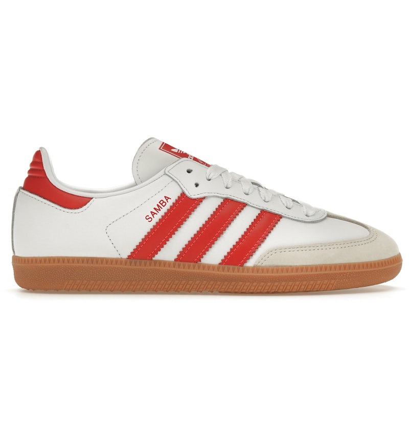adidas Samba OG White Solar Red Gum (Women's) - IF6513 - US adidas Samba OG White Solar Red Gum (Women's) - IF6513 - US