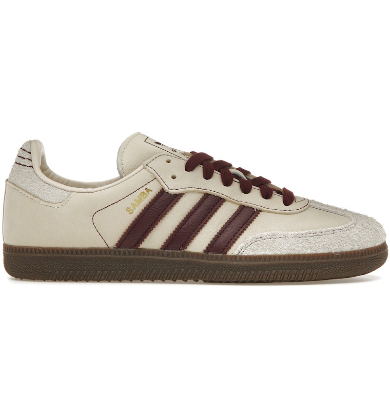 adidas Samba OG Wonder White Maroon (Women's) - IG1987 - US adidas Samba OG Wonder White Maroon (Women's) - IG1987 - US