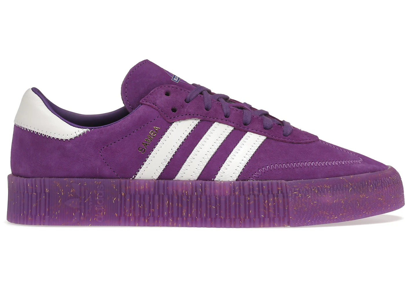 Adidas originals tfl sambarose in purple and white Clearance