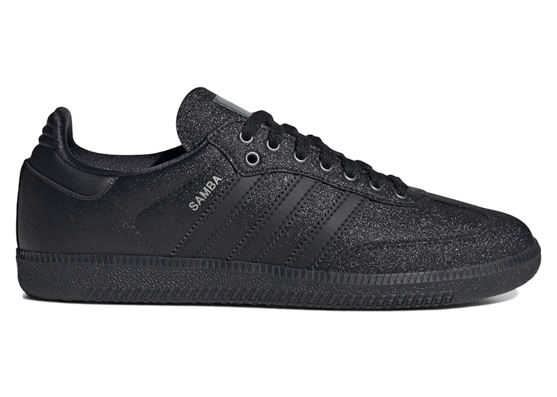 Pre-owned Adidas Originals Samba Shine Triple Black (women's) Sneakers In Core Black