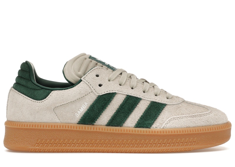 adidas Samba XLG Putty Grey Collegiate Green Men's - JI3197 - US