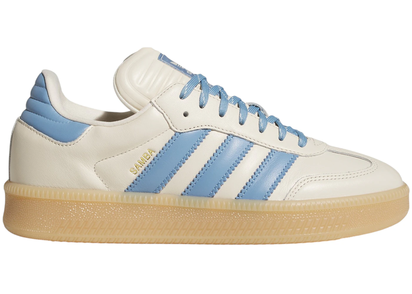 adidas Samba XLG Wonder White Ash Blue Gum Men's - JQ2109 - US adidas Samba XLG Wonder White Ash Blue Gum Men's - JQ2109 - US