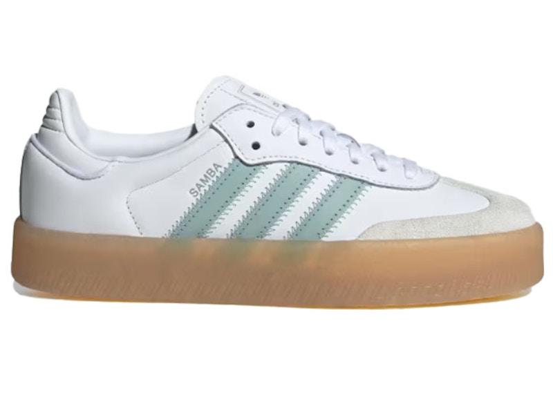 国内配送 adidas SAMBAE W F.WHITE/WONDER BLUE/O.WHITE adidas Sambae Cloud White Wonder Blue (Women's) - JP5609 - US