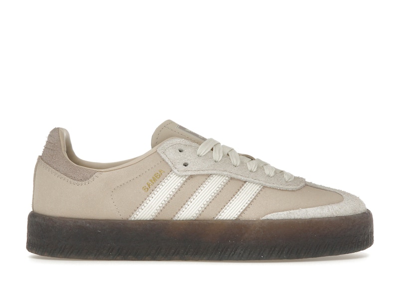Pre-owned Adidas Originals Sambae (women's) Sneakers In Linen/off White/grey