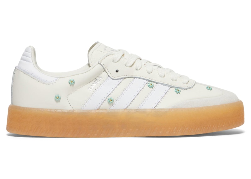 Pre-owned Adidas Originals Sambae (women's) Sneakers In Off White/cloud White/clear Mint