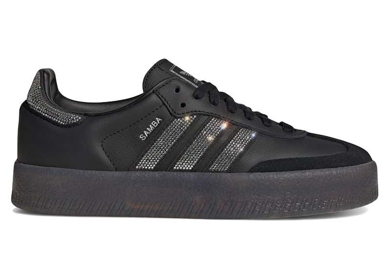 adidas Sambae Rhinestone Black Silver (Women's)