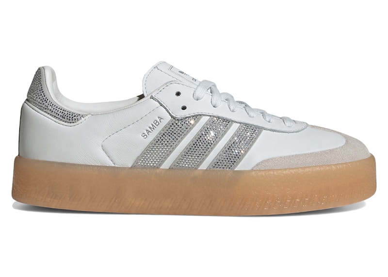 adidas Sambae Rhinestone Crystal White Silver (Women's)