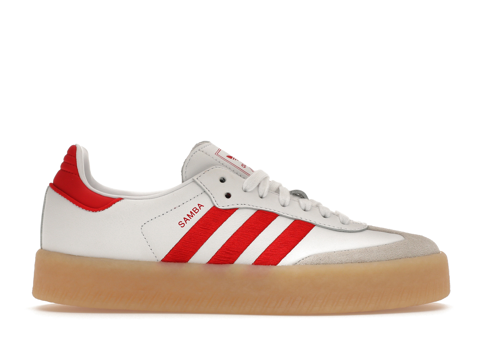 Adidas samba super store red and white