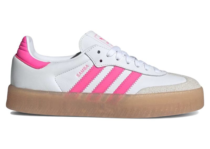adidas Sambae White Off White Lucid Pink (Women's) - JS3940 - US
