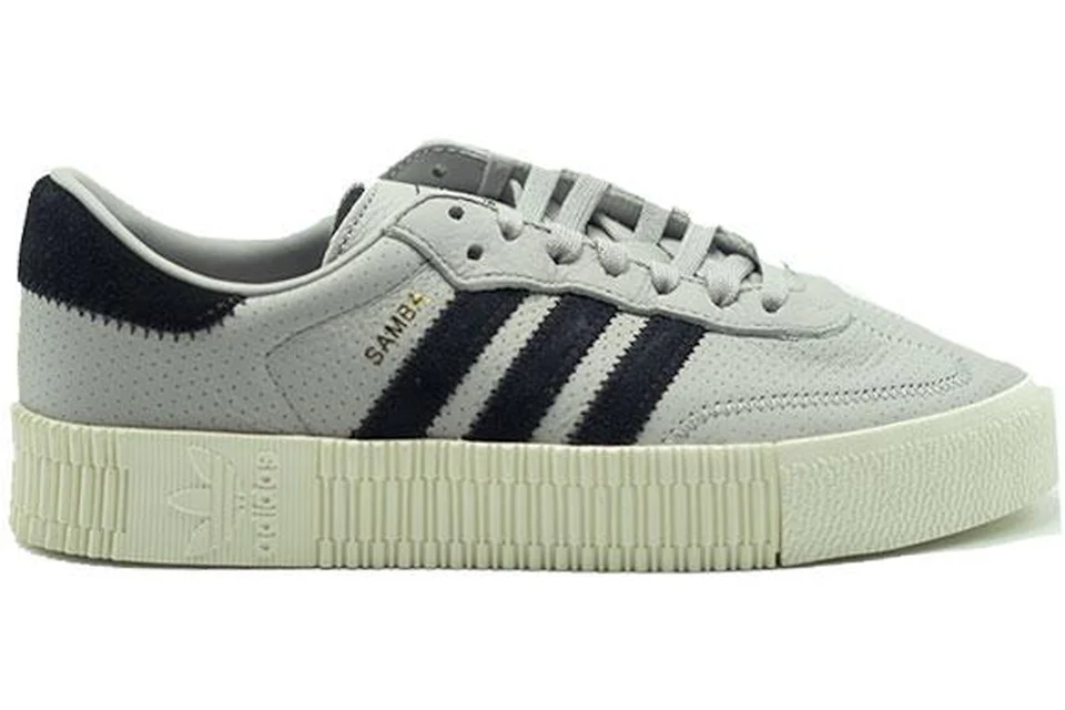 Adidas sambarose white and black discount