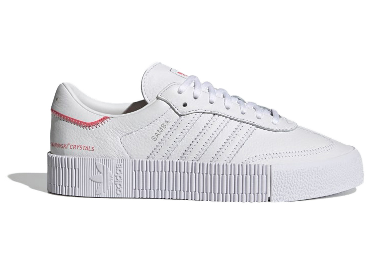 Sambarose cheap adidas white