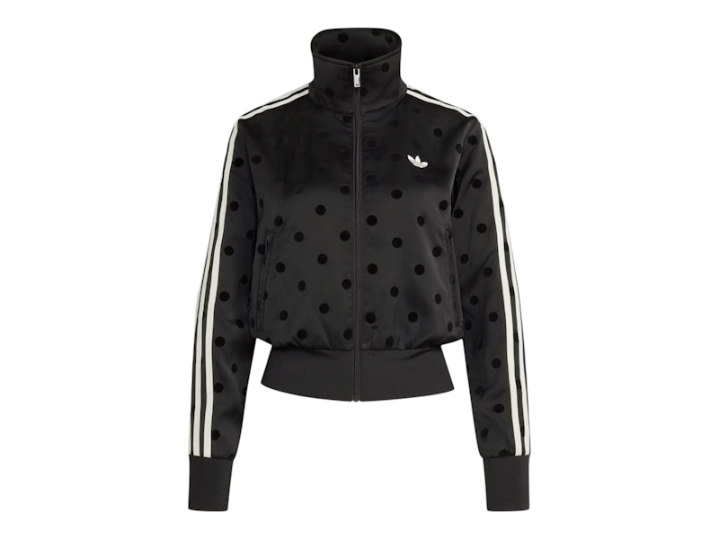 adidas Satin Polka Dots TT Track Jacket Black