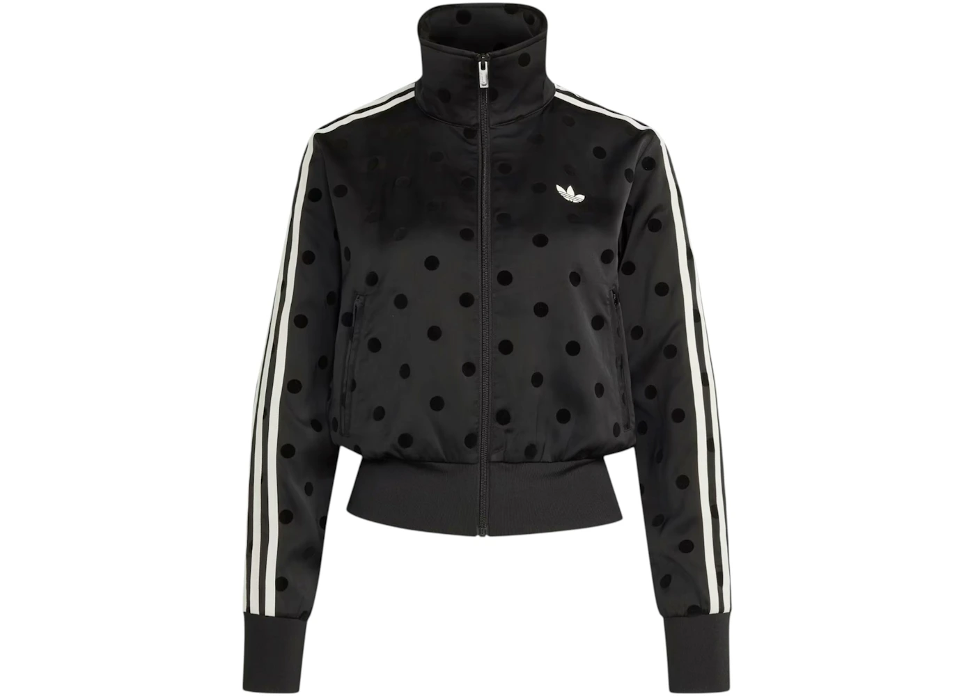 adidas Satin Polka Dots TT Track Jacket Black