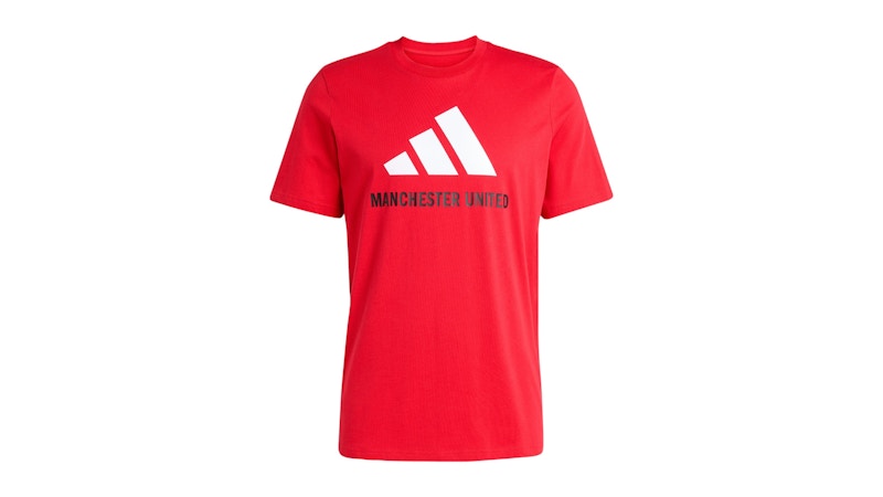adidas Seasonal Graphic Tee Manchester United Mufc Red