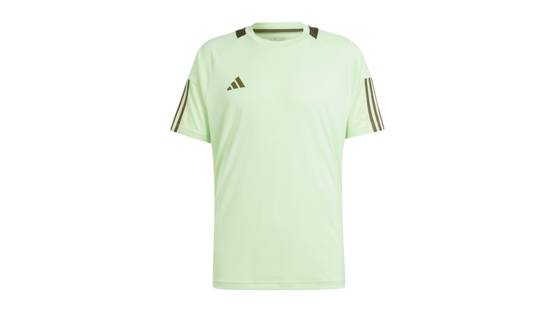 Camiseta adidas Sereno Aeroready 3-Stripes Semi Verde Spark/Blanco