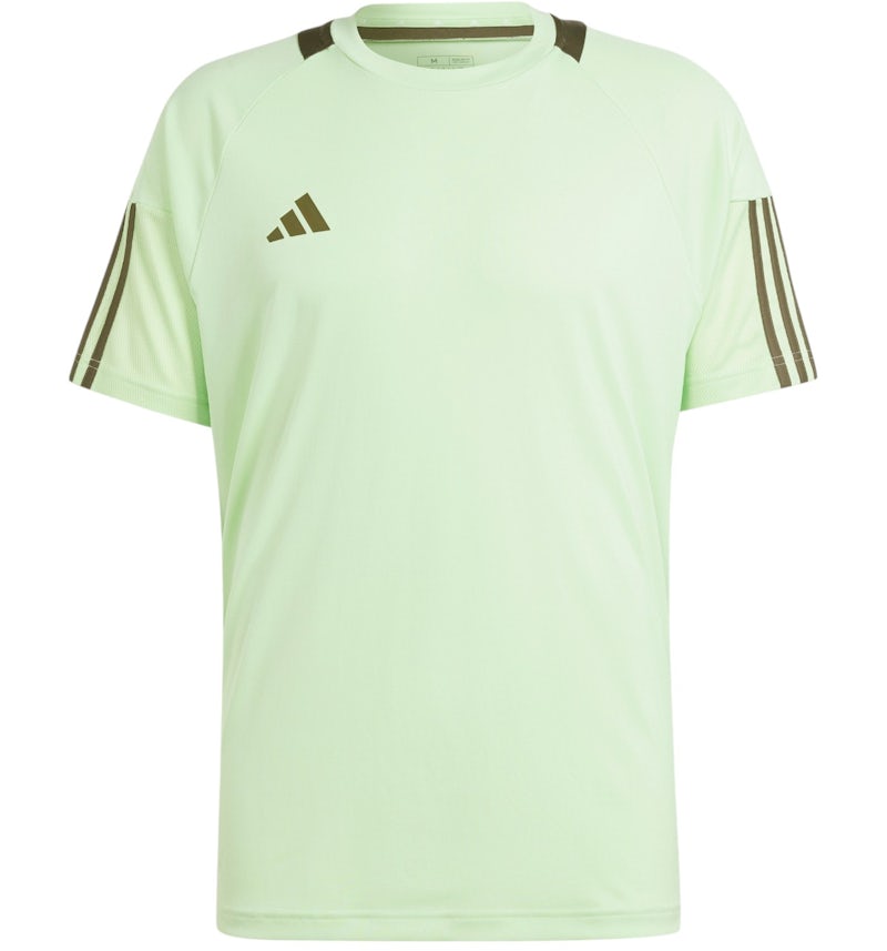 Camiseta adidas Sereno Aeroready 3-Stripes Semi Verde Spark/Blanco
