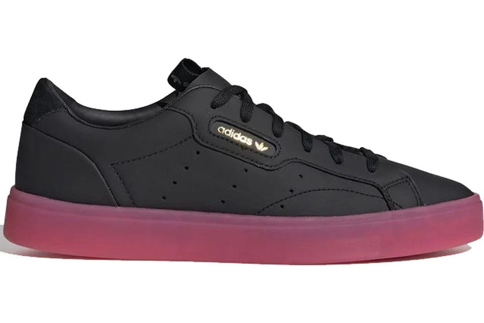 adidas Sleek Core Black Super Pink Women s