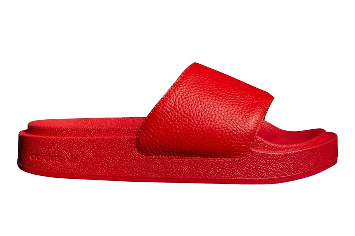 Pre-owned Adidas Originals Adidas Swim Slide Beyonce Ivy Park Ivy Heart In Red/red/red