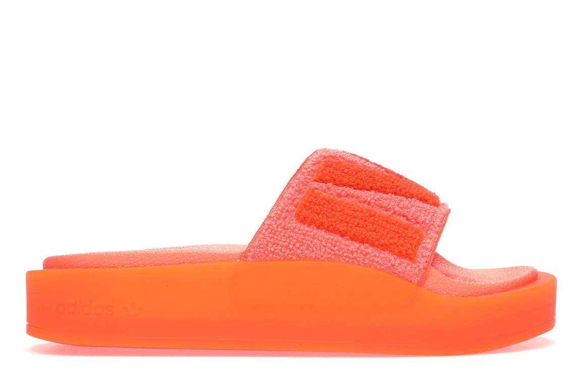 Pre-owned Adidas Originals Adidas Slides Beyonce Ivy Park Screaming Orange In Screaming Orange/screaming Orange/solar Orange