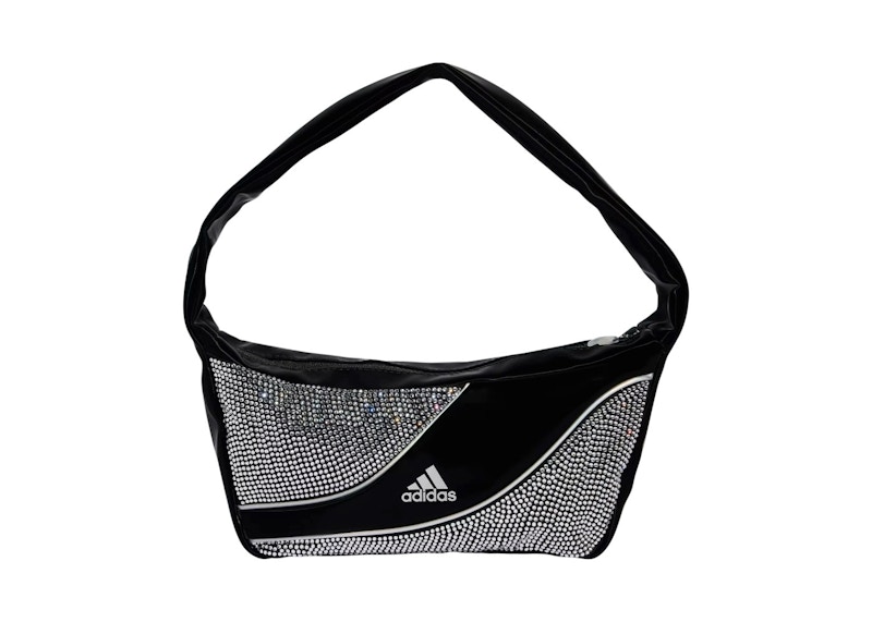 Petit sac à bandoulière en strass adidas noir