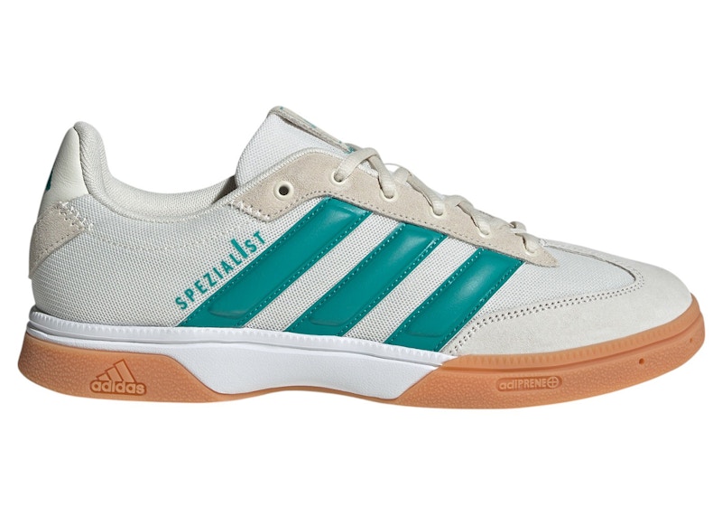 adidas Spezialist Indoor 'Off White Pure Teal' | Cream | Men's Size 13 - JP7281