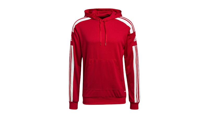 Men's Adidas Squadra 21 Hoodie in Team Power Red White