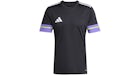 Camiseta adidas Squadra 25, color negro, morado, Rush Semi Solar Slime