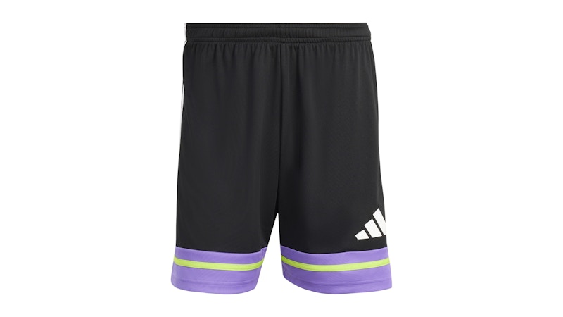 新品 CLUBHAUS Active Shorts ’25 - Purple L adidas Squadra 25 Shorts Black Purple Rush Semi Solar Slime Men's
