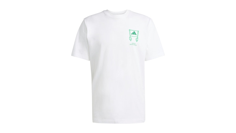 adidas Stadium Crowd Loose Graphic Tee White Men's - SS25 - US
